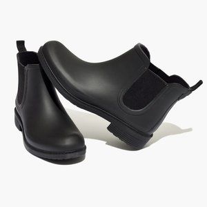 Madewell The Chelsea Rain Boot in True Black